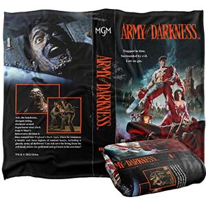 LOGOVISION Army Of Darkness Blanket, 152 x 127 cm VHS Silky Touch Super Soft Throw Blanket LOGOVISION Army Of Darkness Blanket, 152 x 127 cm VHS Silky Touch Super Soft Throw Blanket