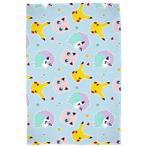 Pokémon Officially Licenced Fleece Blanket Super Soft Warm Blanket Spirit Design Perfect for Home, Bedroom, Sleepovers and Camping 100 x 150 cm Multicolour Pokémon Officially Licenced Fleece Blanket Super Soft Warm Blanket Spirit Design Perfect for Home, Bedroom, Sleepovers and Camping 100 x 150 cm Multicolour