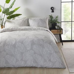 Fusion Matteo Natural Leaf Print Duvet Cover – King Size 230x220cm – Reversible Design – Soft Cotton – White & Linen Botanical Bedding – 2 Pillowcases Included Fusion Matteo Natural Leaf Print Duvet Cover – King Size 230x220cm – Reversible Design – Soft Cotton – White & Linen Botanical Bedding – 2 Pillowcases Included