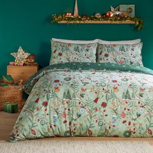furn. Duvet Day Noelle Duvet Cover Set – Ultra Soft Touch Festive Reversible Christmas Bedding (Green Single) furn. Duvet Day Noelle Duvet Cover Set – Ultra Soft Touch Festive Reversible Christmas Bedding (Green Single)