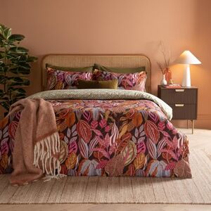 furn. Utopia Duvet Cover Set – Reversible Geometric Tropical Leaf Cotton Blend Bedding Set (Copper Glow Super King) furn. Utopia Duvet Cover Set – Reversible Geometric Tropical Leaf Cotton Blend Bedding Set (Copper Glow Super King)