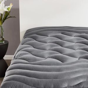 SLEEP ZONE Queen Cooling Mattress Topper - Premium Zoned Fitted Protector SLEEP ZONE Queen Cooling Mattress Topper - Premium Zoned Fitted Protector