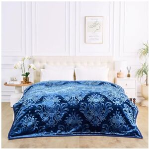 GC GAVENO CAVAILIA 4kg Heavy Weighted Blanket King Size 2Ply Fleece Blanket Warm, Thick Bed Throws Heavy Blanket Stress-Anxiety Relief, Deep Sleep Blankets for Bed (200x240 cm) Navy GC GAVENO CAVAILIA 4kg Heavy Weighted Blanket King Size 2Ply Fleece Blanket Warm, Thick Bed Throws Heavy Blanket Stress-Anxiety Relief, Deep Sleep Blankets for Bed (200x240 cm) Navy