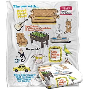 LOGOVISION FRIENDS The One with Officially Licensed Silky Touch Super Soft Throw Blanket 152 x 127 cm LOGOVISION FRIENDS The One with Officially Licensed Silky Touch Super Soft Throw Blanket 152 x 127 cm