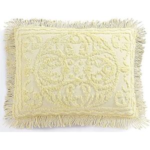 Beatrice Home Fashions Medallion Chenille Bedspread - Yellow Beatrice Home Fashions Medallion Chenille Bedspread - Yellow