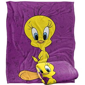 LOGOVISION LOONEY TUNES Blanket, 152 x 127 cm, Tweety Bird Character Silky Touch Super Soft Throw LOGOVISION LOONEY TUNES Blanket, 152 x 127 cm, Tweety Bird Character Silky Touch Super Soft Throw