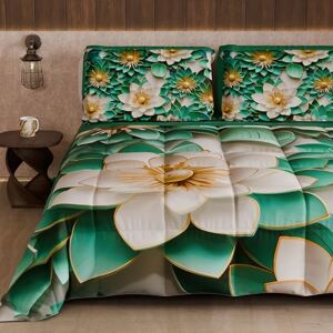 PETTI Artigiani Italiani Winter Quilt, Winter Duvet, Double Sided Quilt, Solid Colour and Digital Floral Print 05 7, 100% Microfibre, Made in Italy PETTI Artigiani Italiani Winter Quilt, Winter Duvet, Double Sided Quilt, Solid Colour and Digital Floral Print 05 7, 100% Microfibre, Made in Italy