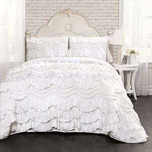 Lush Decor Quilt - Ruffled Textured 3 Piece King Size Bedding Set - Bedding Set Lush Decor Quilt - Ruffled Textured 3 Piece King Size Bedding Set - Bedding Set