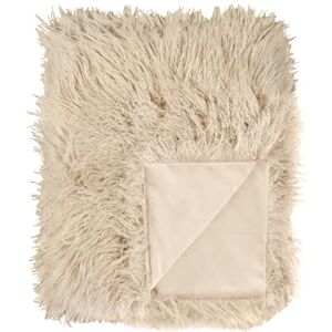furn. Rowan Throw - Soft Faux Fur Mongolian Style Decorative Blanket with Velvet Reverse (Natural - 130x175cm) furn. Rowan Throw - Soft Faux Fur Mongolian Style Decorative Blanket with Velvet Reverse (Natural - 130x175cm)