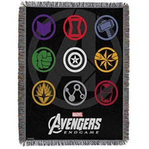 Northwest Avengers Woven Tapestry Throw Blanket, 48" x 60", Symbols Northwest Avengers Woven Tapestry Throw Blanket, 48" x 60", Symbols
