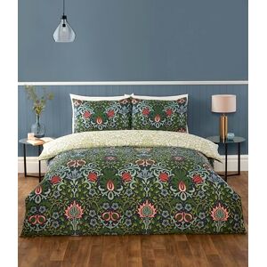 Rapport Home Heritage Floral Microfibre Reversible King Bedding Set Navy Rapport Home Heritage Floral Microfibre Reversible King Bedding Set Navy