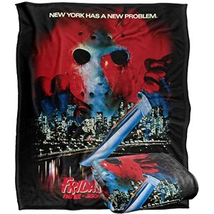 LOGOVISION FRIDAY THE 13TH Blanket, 152 x 127 cm Jason Takes Manhattan Poster Silky Touch Super Soft Throw Blanket LOGOVISION FRIDAY THE 13TH Blanket, 152 x 127 cm Jason Takes Manhattan Poster Silky Touch Super Soft Throw Blanket