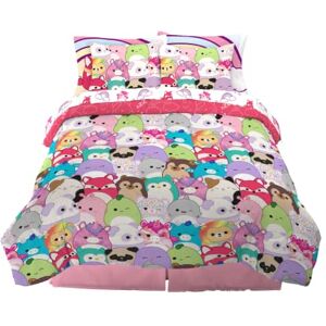 Franco Comforter and Sheet Set with Sham, Microfiber, Squishmallows, 7 Piece Full Size Franco Comforter and Sheet Set with Sham, Microfiber, Squishmallows, 7 Piece Full Size