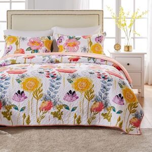 Greenland Home Twin Watercolor Dream Quilt Set - Watercolor Design Greenland Home Twin Watercolor Dream Quilt Set - Watercolor Design