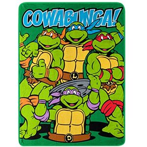 Northwest Nickelodeon Fleece Throw Blanket Teenage Mutant Ninja Turtles, Cowabunga Dudes, 46" x 60 Northwest Nickelodeon Fleece Throw Blanket Teenage Mutant Ninja Turtles, Cowabunga Dudes, 46" x 60