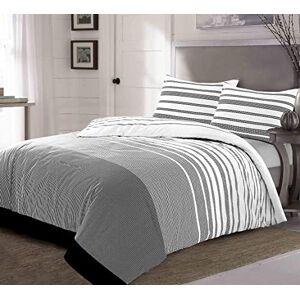 Kampala Hill Homespace Direct Maximus Striped Monochrome Duvet Cover Set Fully Reversible Modern Bedding King Kampala Hill Homespace Direct Maximus Striped Monochrome Duvet Cover Set Fully Reversible Modern Bedding King