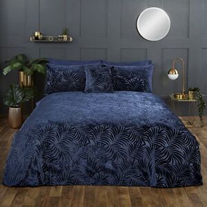 Rapport Home Paloma Velvet Duvet Set (Super King, Navy) Rapport Home Paloma Velvet Duvet Set (Super King, Navy)
