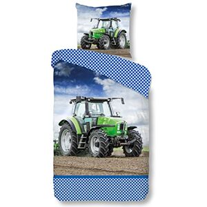 Good Morning Dekbedovertrek Tractor 135 x 200 cm Groen Good Morning Dekbedovertrek Tractor 135 x 200 cm Groen