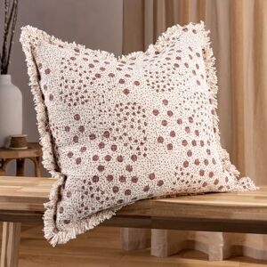 furn. Yard Hara Woven Fringed Cotton Feather Filled Cushion Twin Pack furn. Yard Hara Woven Fringed Cotton Feather Filled Cushion Twin Pack