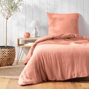 Douceur d'Intérieur Angelia Pink Cotton Gaze Bedding Set - Bed Linen Douceur d'Intérieur Angelia Pink Cotton Gaze Bedding Set - Bed Linen