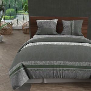 Soleil d'ocre Comforter Cover + 2 Pillow Cases Grey 260 x 240 cm Soleil d'ocre Comforter Cover + 2 Pillow Cases Grey 260 x 240 cm