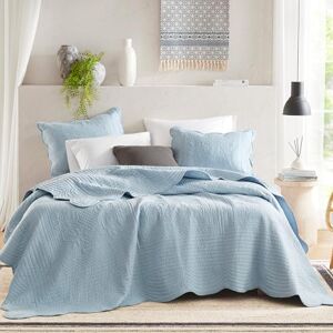 Madison Park Quilt Set Damask Medallion Quilting with Scallop Edge, Cottage Coverlet for Queen Size Bed, All Seasons, Lightweight Cotton Coverlet Bedspread, Shams, Tuscany, Full/Queen Blue 3 Piece Madison Park Quilt Set Damask Medallion Quilting with Scallop Edge, Cottage Coverlet for Queen Size Bed, All Seasons, Lightweight Cotton Coverlet Bedspread, Shams, Tuscany, Full/Queen Blue 3 Piece