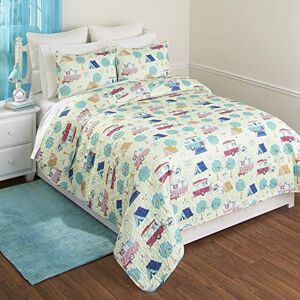 The Lakeside Collection Retro Glamping Lifestyle Twin Bed Quilt Set with 1 Pillow Sham The Lakeside Collection Retro Glamping Lifestyle Twin Bed Quilt Set with 1 Pillow Sham