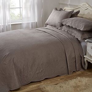 Emma Barclay Athena Quilted Paisley Motif Bedspread Set in Mink Double Bed Emma Barclay Athena Quilted Paisley Motif Bedspread Set in Mink Double Bed