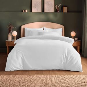 Silentnight Brushed Cotton Duvet Set Soft Velvety Touch 100% Cotton Cosy Warmth Feel Breathable Lightly Brushed Hypoallergenic Button Fastening Duvet Cover + Pillowcase Bed Set, White, Double Silentnight Brushed Cotton Duvet Set Soft Velvety Touch 100% Cotton Cosy Warmth Feel Breathable Lightly Brushed Hypoallergenic Button Fastening Duvet Cover + Pillowcase Bed Set, White, Double