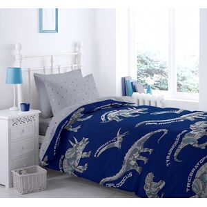 Catherine Lansfield Dinobot Duvet Cover + Pillowcase for 90 cm Bed (160 x 220 + 50 x 110) Catherine Lansfield Dinobot Duvet Cover + Pillowcase for 90 cm Bed (160 x 220 + 50 x 110)