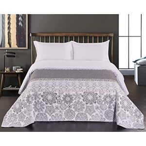 DecoKing 77191 Double-sided Bedspread, Polyester, White Gray, 220 x 240 cm DecoKing 77191 Double-sided Bedspread, Polyester, White Gray, 220 x 240 cm