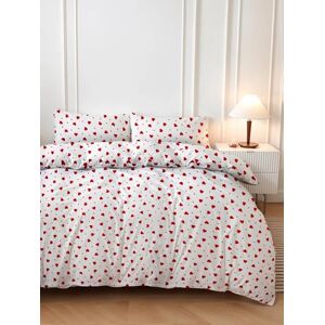 Nuit Des RĂªves Red and White Bedding Set - Bedding Set Nuit Des RĂªves Red and White Bedding Set - Bedding Set