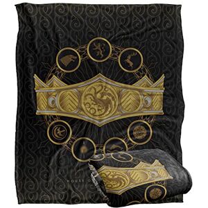LOGOVISION House of The Dragon Blanket, 152 x 127 cm Dragon Crown Silky Touch Super Soft Throw Blanket LOGOVISION House of The Dragon Blanket, 152 x 127 cm Dragon Crown Silky Touch Super Soft Throw Blanket