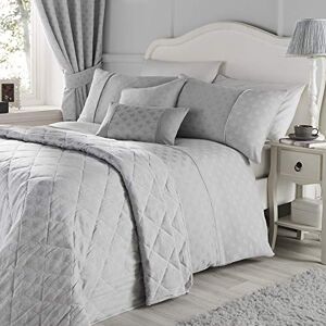 Dreams & Drapes Nouveau Fan-Jacquard, Silver, Duvet Cover Set-Single Dreams & Drapes Nouveau Fan-Jacquard, Silver, Duvet Cover Set-Single