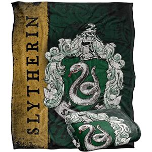 LOGOVISION HARRY POTTER Blanket, 152 x 127 cm House Crest Slytherin Silky Touch Super Soft Throw Blanket LOGOVISION HARRY POTTER Blanket, 152 x 127 cm House Crest Slytherin Silky Touch Super Soft Throw Blanket