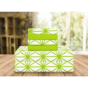Elegant Comfort Luxury Soft Bed Sheets Cube Pattern 1500 Thread Count Percale Egyptian Quality Microfiber Softness Wrinkle and Fade Resistant (6-Piece) Bedding Set, King, Lime Green Elegant Comfort Luxury Soft Bed Sheets Cube Pattern 1500 Thread Count Percale Egyptian Quality Microfiber Softness Wrinkle and Fade Resistant (6-Piece) Bedding Set, King, Lime Green