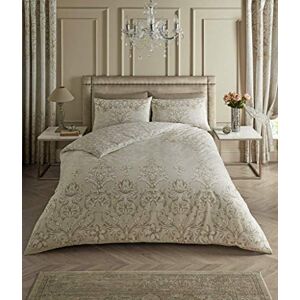GC GAVENO CAVAILIA Premium Reversible Antoinette Duvet Cover, Easy Care Quilt Bedding Set, Bedroom Accessory, Natural, Double GC GAVENO CAVAILIA Premium Reversible Antoinette Duvet Cover, Easy Care Quilt Bedding Set, Bedroom Accessory, Natural, Double