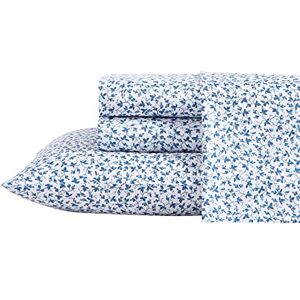 Laura Ashley Home King Sheets, Soft Sateen Cotton Bedding Set Sleek, Smooth, & Breathable Home Decor (Lavange Vine Indigo, 4 pieces, King) Laura Ashley Home King Sheets, Soft Sateen Cotton Bedding Set Sleek, Smooth, & Breathable Home Decor (Lavange Vine Indigo, 4 pieces, King)