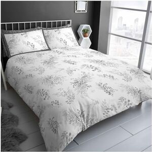 GC GAVENO CAVAILIA Reversible Duvet Cover Double Bed Leafs 3 Piece Double Quilt Cover (200 x 200 m) with Pillowcases Washable Bedding Comforter Set Grey GC GAVENO CAVAILIA Reversible Duvet Cover Double Bed Leafs 3 Piece Double Quilt Cover (200 x 200 m) with Pillowcases Washable Bedding Comforter Set Grey