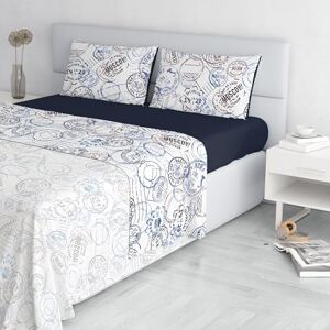 Italian Bed Linen Fashion Bedding Set Made in Italy, Microfiber, Travel Life, Double Italian Bed Linen Fashion Bedding Set Made in Italy, Microfiber, Travel Life, Double