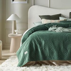ROOM99 Feel Elegant Bedspread - Velvet, Green, 220x240 cm ROOM99 Feel Elegant Bedspread - Velvet, Green, 220x240 cm