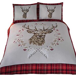 Rapport Home Rapport Stag Angus Red Double Duvet Cover Set Bed Linen, Cotton, Multicolour Rapport Home Rapport Stag Angus Red Double Duvet Cover Set Bed Linen, Cotton, Multicolour