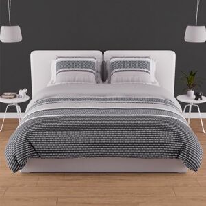 Soleil d'ocre , Thales Duvet Cover Set, 57 Thread Count, 260 x 240 cm, Grey Soleil d'ocre , Thales Duvet Cover Set, 57 Thread Count, 260 x 240 cm, Grey