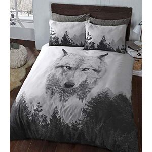 Sleepdown Duvet Cover Set Multi Colour Wolf Panel Animal Winter – Luxury Reversible Quilt Cover Easy Care Bed Linen Soft Cosy Bedding Sets Pillowcase Single (135cm x 220cm) Sleepdown Duvet Cover Set Multi Colour Wolf Panel Animal Winter – Luxury Reversible Quilt Cover Easy Care Bed Linen Soft Cosy Bedding Sets Pillowcase Single (135cm x 220cm)