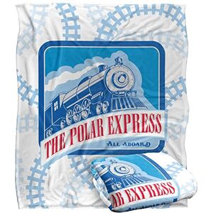 LOGOVISION POLAR EXPRESS Train Tracks Silky Touch Super Soft Throw Blanket 152 x 127 cm LOGOVISION POLAR EXPRESS Train Tracks Silky Touch Super Soft Throw Blanket 152 x 127 cm