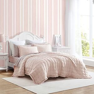 Laura Ashley - Twin Quilt Set, Reversible Bedding Set Including Sham(s), All Season Farmhouse Home D cor (Hailee Pink, Twin) Laura Ashley - Twin Quilt Set, Reversible Bedding Set Including Sham(s), All Season Farmhouse Home D cor (Hailee Pink, Twin)