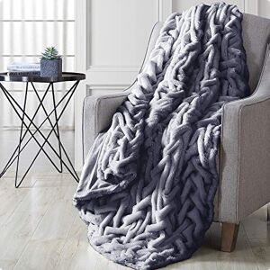 Modern Threads Throw Blanket, Microfiber, Gray, 50 x60 Modern Threads Throw Blanket, Microfiber, Gray, 50 x60