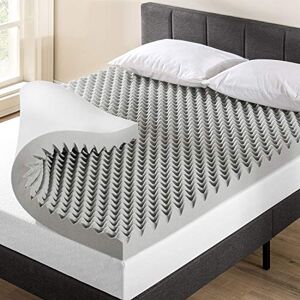 Mellow 4 Inch Egg Crate Memory Foam Mattress Topper with Infusion - Mattress Topper Mellow 4 Inch Egg Crate Memory Foam Mattress Topper with Infusion - Mattress Topper