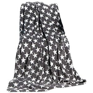 CelinaTex Blanket Stars Pattern Microfiber Coral Fleece Soft and Fluffy, Moonlight, Polyester, grey, 150 cm x 200 cm CelinaTex Blanket Stars Pattern Microfiber Coral Fleece Soft and Fluffy, Moonlight, Polyester, grey, 150 cm x 200 cm