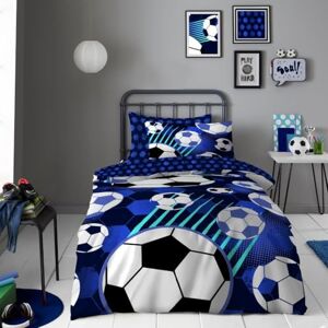 GC GAVENO CAVAILIA Football Duvet Cover Set (135 x 200 cm) Reversible Geomtric Bedding Sets With Pillowcase Polycotton Quilt Cover Single Bed Soft Comforter Covers Blue GC GAVENO CAVAILIA Football Duvet Cover Set (135 x 200 cm) Reversible Geomtric Bedding Sets With Pillowcase Polycotton Quilt Cover Single Bed Soft Comforter Covers Blue